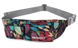 Waterfly® Unisex Gürteltasche schwarz Blätter