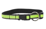 Weltmeisters Dogfood Dogsport Halsband Fox mit Schnellverschluss, schwarz-neongrün