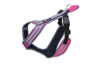 Weltmeisters Dogfood Dogsport Safety Führ- und Zuggeschirr, pink-grau