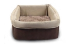 Wolters Eco-Well Hunde - und Katzenbett quadratisch braun/beige