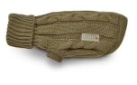 Wolters Zopf-Strickpullover olive