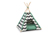 Beeztees Tipi Tent Schlafzelt Kioni, schwarz/weiss