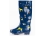 Eastern Off Price Norty Regenstiefel für Damen Look At Me Dog Blue