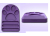 Freezbone Hundespielzeug FreezPaw Hundematte, violett