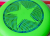 Frisbee Eurodisc Organic Star, neongrün
