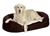 Hunde- Liegebett Ortho Bed, oval, braun