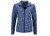 James & Nicholson Damen Melange Fleecejacke, blue-melange/navy