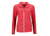 James & Nicholson Damen Melange Fleecejacke, coral-melange/white