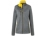 James & Nicholson Damen Melange Softshelljacke, dark-melange/yellow