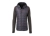 James & Nicholson Damen Strickfleece Hybridjacke, grey-melange/anthracite-melange