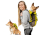 K9 Sport Sack Hunderucksack, begehbar mit Geschirr und Stauraum, leuchtgelb