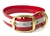 Mystique Halsband Biothane Deluxe (Messing), reflex-rot