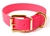 Mystique Hundehalsband Biothane (Messing), neon-pink