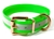 Mystique Hundehalsband Biothane (Messing), reflex-grün