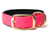 Mystique Biothane Halsband Deluxe Neopren (MESSING), beta neonpink