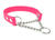 Mystique Biothane Halsband mit Durchzugskette, beta neonpink