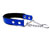 Mystique Biothane Halsband mit Durchzugskette Neopren, beta blau