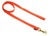 Mystique Nylon Leine (MESSING Karabiner), neonorange