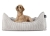 mypado Dreamer Cord Hundebett silber