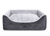 mypado Alma Fake Fur Hundebett, anthrazit-silber