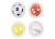 Hundespielzeug Igelball Noppenball mit zweitem Ball innen 4er Sparpack