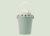 United Pets Futtereimer Crock, Grün/Grau