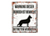 Warnschild, Deutscher Schäferhund Warnung dieser Bereich ist bewacht, No. 1