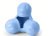 West Paw Hundespielzeug Tux, hellblau
