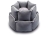 Wolters Eco-Well Hunde - und Katzenbett sechseckig grau/hellgrau
